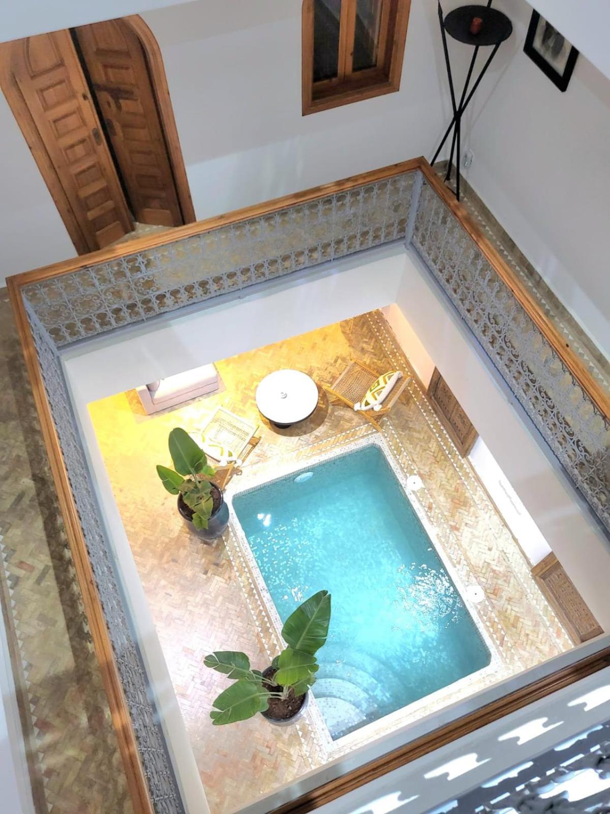 Riad Melilo Avec Piscine Chauffee Marrakesh Exterior foto